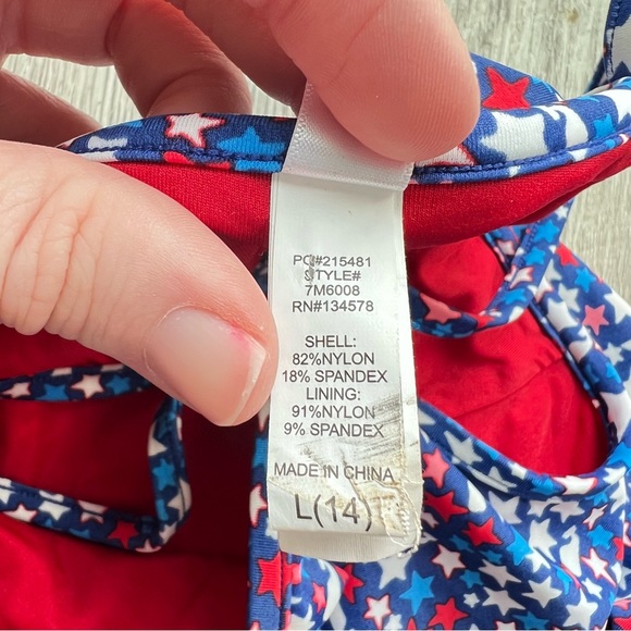 Vineyard Vines Girls Stars and Whales Tankini | Size 14 - Picture 4 of 14